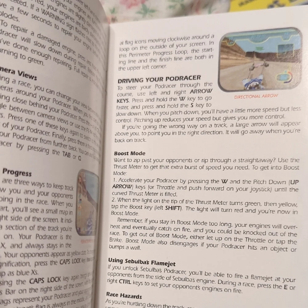 Star Wars Episode I Racer Owner's Manual - Blue